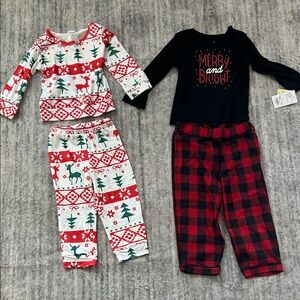 Set of two toddler Christmas Pajamas!